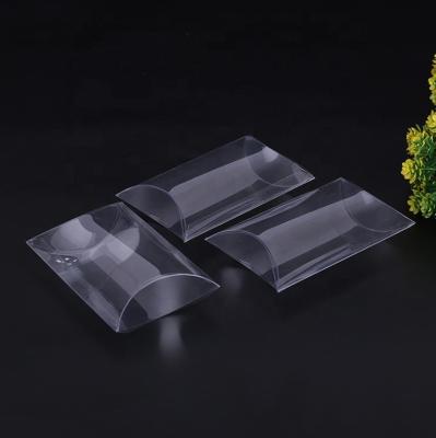 China Recyclable PVC Custom Stationery Pillow Shape Cosmetic Plastic Box for sale