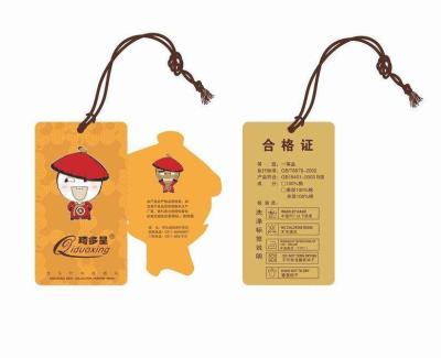 China China Clothing Tags Custom Heat Sensitive Factory Made Paper Printing Sticker for sale