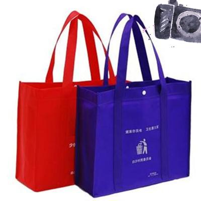 China Custom Pillow Pack Shopping Bag Green Nonwoven Shopping Bag for sale