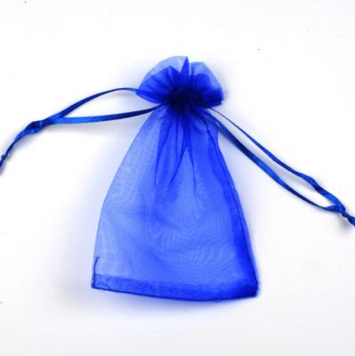 China Recyclable Organza Snow Bag Pearl Yarn Bag Transparent Gift Packaging Suction String Bag for sale