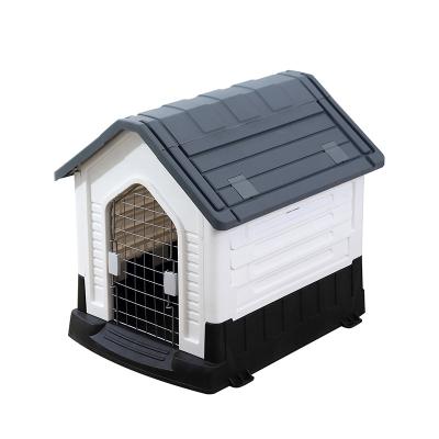 China Sustainable Hot Sale Detachable Luxury Plastic Dog Houses Durable Waterproof Outdoor Dog Kennel for sale