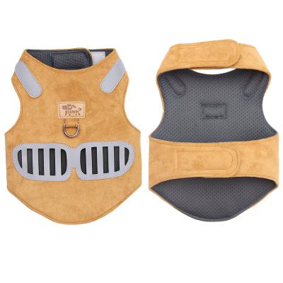 China Customized High End Lights Reflective Soft Padded Adjustable Pet Vest With Easy Control Handle Pet Harness for sale