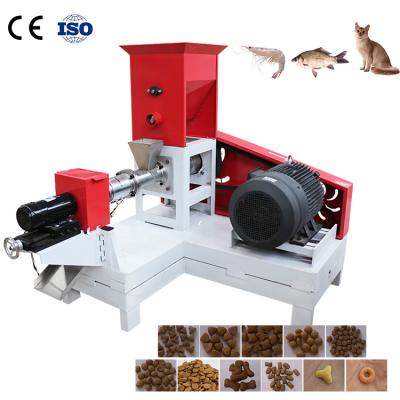 China Long Time Maintenance Pet Livestock Hopper Pellet Line Wet Pelletizer Pin Cold Fish Feed Extruder Machine for sale