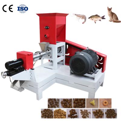 China Long Talk Time Extruded Performance 400 Kg/hour , Soybean Screw Cat Fish Feed Extruder for sale