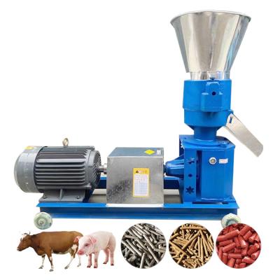 China Make Animal Feed Cattle Rates 125 220v Small Chick Commercial Fish Pelletizing Home Use Animal Soybean Meal Making Feed Pellet Machine for sale