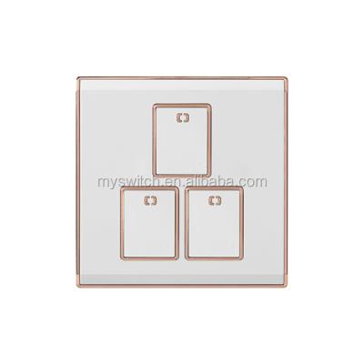 China SOYI Safety Modern White Plate Switch Socket Wall Flat Switch Lamp Switch New Fashion for sale