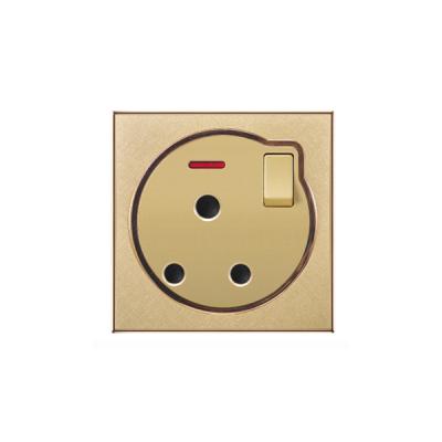 China Safety SOYI 15Amp 250V PC Copper An Electrical Acrylic Wall Switch And Socket for sale