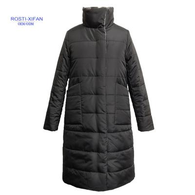 China Breathable Ladies Long Padded Coats For Fall And Spring Reversible In Both Side for sale