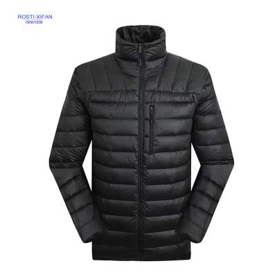 China Brand New Men's Stripper Duck Down Jacket Casual Packable Winter Sports Jacket QUICK DRY for sale