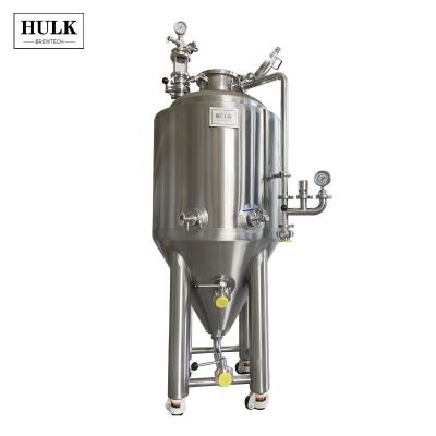 China Hotels 100l 120l Mini Conical Beer Fermenter Tank with cooling jacket for sale