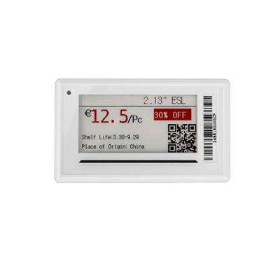 China New Design 2.9inch BLE 5.0 ABS E-ink Display System E-Paper Price Tag Electronic Shelf Label for sale