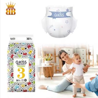 China Double layer oft cloud-soft ultra dry fabric disposable baby diaper for sale