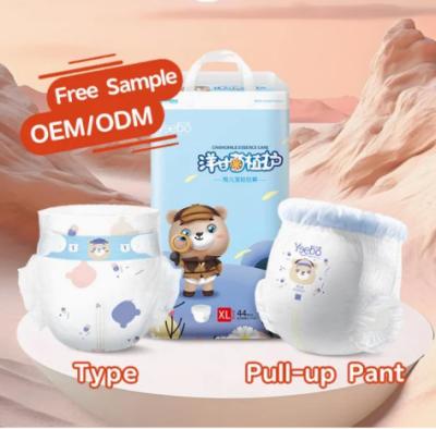 China Hot Sale Super Soft and Comfortable Disposable Baby Diapers Pull Up Diaper With Yeebo Diaper for sale