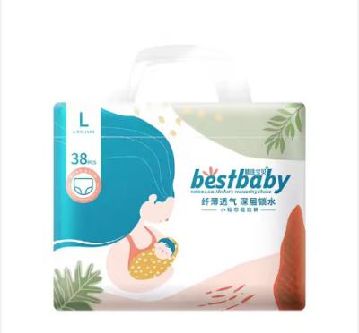 China Oem A Grade Baby Nappies Diaper Soft Breathable Wholesale Baby Pull-up Pants for sale