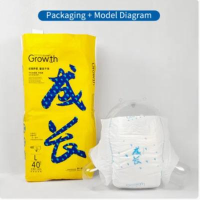 China Quick Drying Disposable Baby Diapers Customer Printed  Soft Breathable Pant Diaper for sale