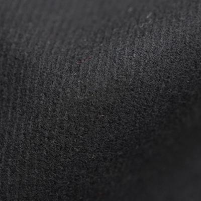 China STAIN DIMENSIONAL twill wool fabric, black wool fabric 600g spring, autumn and winter coat coat set wool for sale