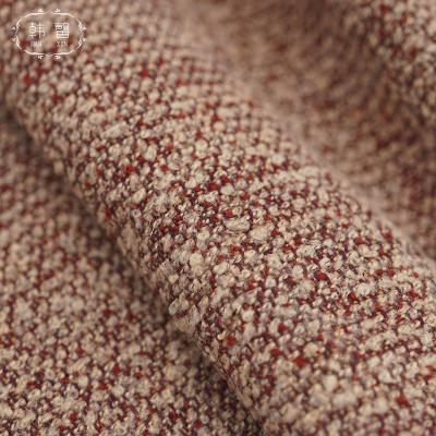 China Viable wool blended fabric 660g loop yarn coat warp and different color weft wool tweed wool fabric for sale