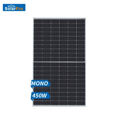 China Guangdong Factory A Grade Plate Price 450w Mono Solar Panels Solar Modules 1890*1134*35 mm for sale