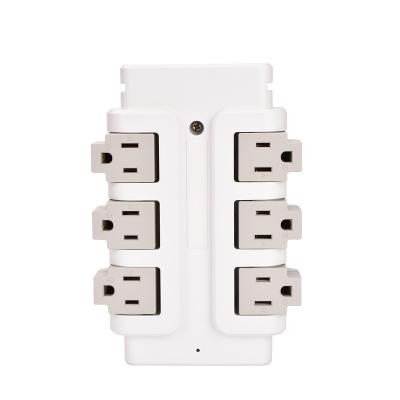 China Easy Installation Wall Socket Swivel Plug US Power Strip With Surge Protection 1020J for sale