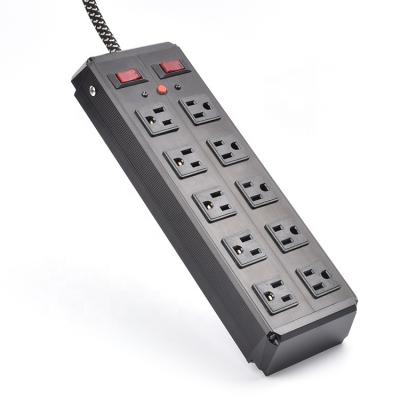 China US Residential / General Purpose Metal 10 Standard Outlets Enhance Power Cover Strip for sale