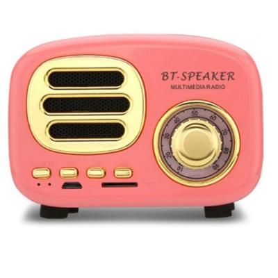 China New retro speaker BT02 mini speaker phone board creative wireless BT wireless smart radio bass audio speaker for sale