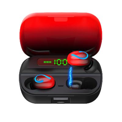 China HBQ Q61 TWS In-ear Radio 5.0 Headphones Earbuds Gradient Colors 3500 MAh Charging Case 9D Headphone Stereo LED Display for sale