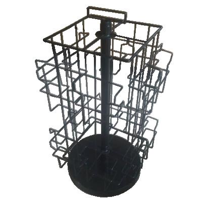 China Rotating Box Holder Countertop Game Card Display Rack Small Card Postcard Display Stand for sale