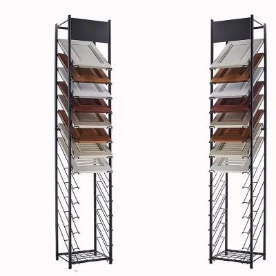 China Modernization Porcelain Stone Marble Material Rack And Stone Door Display Tile Sample Display Rack for sale