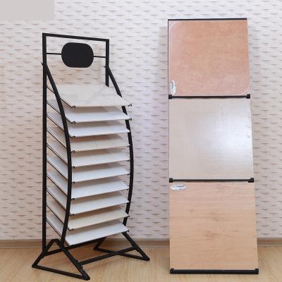 China Retrofit Floor Metal Tile Display Rack Ceramic Tile Display Rack Showroom Stone Stone Display Rack for sale