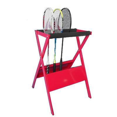 China Retrofit Sports Retail Store Sports Racket Display Stand Metal Floor Standing Badminton Racket Tennis Racket Display Rack for sale