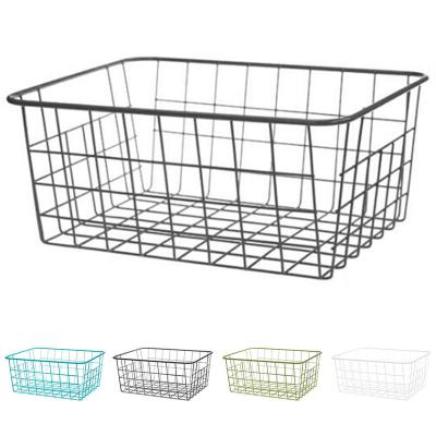 China Custom Powder Coating Net Wire Mesh Small Metal Basket from Supermarkets.warehouse for sale