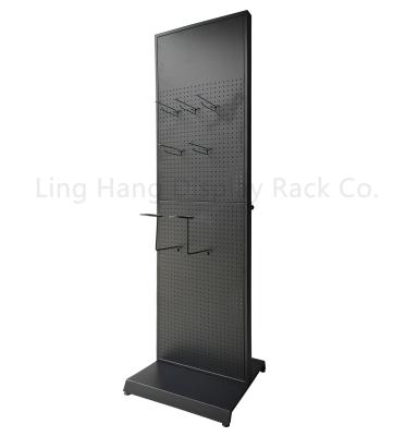 China The Fashion Pegboard Display Metal Pegboard Display Panel Holder Phone Accessories The Display Stand Rack for sale