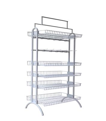 China Metal Retail Store Grocery Food Snacks Shelf Supermarket Display Rack Fixtures & Fittings (Iron) for sale