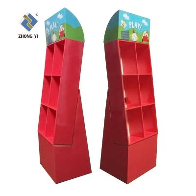 China Store Double Sides Cardboard Display Mailers Corrugated POP Display For Coffee Energy Drinks Promotion for sale