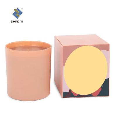 China Recyclable Rigid Card Fancy Art Paper Box Custom Luxury Packaging Boxes Candle Gift Box With Logo for sale