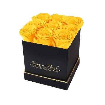 China Manufacturer Recyclable Wholesale Customized LOGO Square Flower Boxes with Drawer for sale