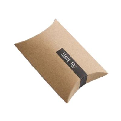 China Factory Direct Sale Recyclable Custom Make Colorful Pillow Boxes Kraft Paper Pillow Box for sale