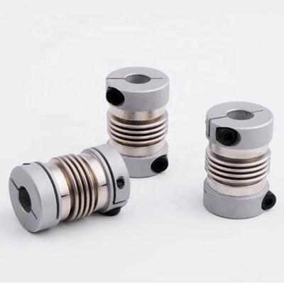 China Factory SUS304 and aluminum alloy metal bellows coupling for BW40C packing machinery shaft coupling for sale