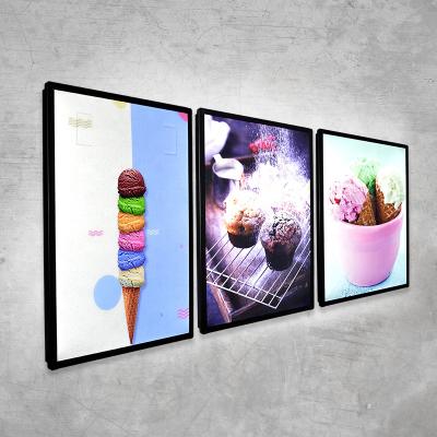 China Lightweight led exhibition/decoration/backlit aluminum back picture frame advertising subjects photo frame for sale