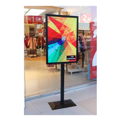 China Indoor Outdoor Advertising / Stand Up Sign Holder On Floor Free Standing Metal Sign for sale