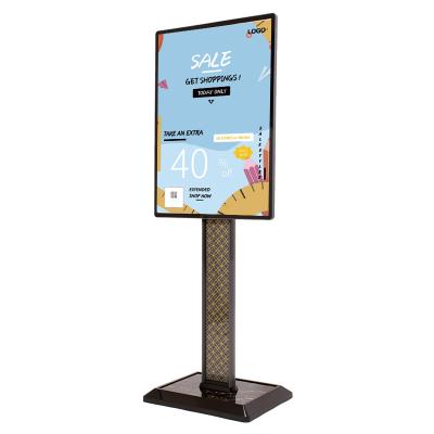 China Indoor Outdoor Advertising Rack Sign Outdoor Sign Holder / With Mail Cardboard Sign Display Stand for sale