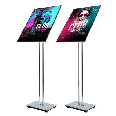 China Aluminum Alloy Sign Holder 80*120cm Sidewalk A Frame Outdoor Poster Board Display Poster Stand Sign Holder for sale