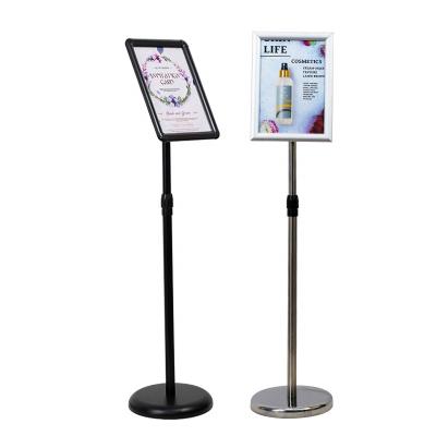 China promotion/price list/a4 vertical guide poster stand holder/portable poster floor warning stand for poster for sale