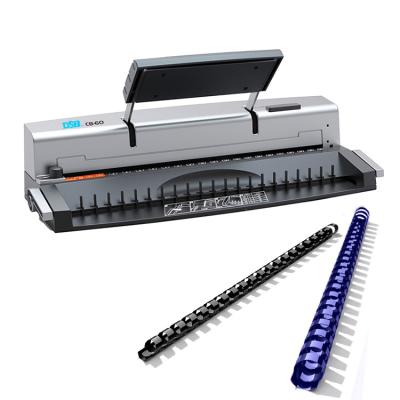 China High Quality DSB CB-60 Professional 19/21 Holes Comb Binding Machine A4 Factory Direct Binding Machine for sale