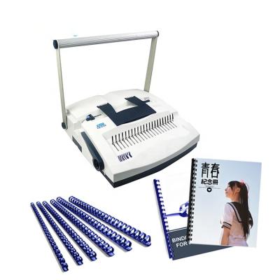 China Easy Punch Operation Binding Machines and DSB CB-230 Factory Large Binding Capacity Comb Binding Machine Direct Binding Manual for sale