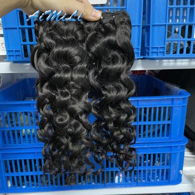 China Virgin Italian Curly Wholesale Raw Cuticle Aligned Hair, Hair Weave Bundle, 100% Brazilian Remy Hair Bundles for sale