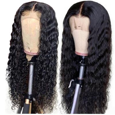 China Wholesale Natural 100% Indian Water Wave Hair Wigs Best Real ,Water Wave Wig Hair ,Brazilian Hair Swiss Lace Hair Wig for sale