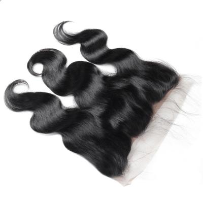 China 100% Virgin Human Hair AML Grade 10a Body Wave Unprocessed Brazilian Virgin Hair Lace Frontal Closure 13x4 13x6 100% Lace Frontal Headband for sale