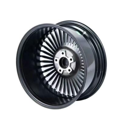 China High Quality Custom Bright Black Aluminum Alloy Passenger Car Wheel Forged Auto Parts Bearing Alloy Rim for sale