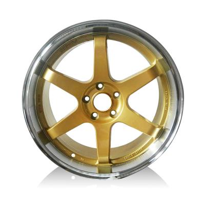 China Custom Black Bright Aluminum Alloy Passenger Car Wheel Automobile 17 Inch Bearing Parts Forged Aluminum Rim for sale